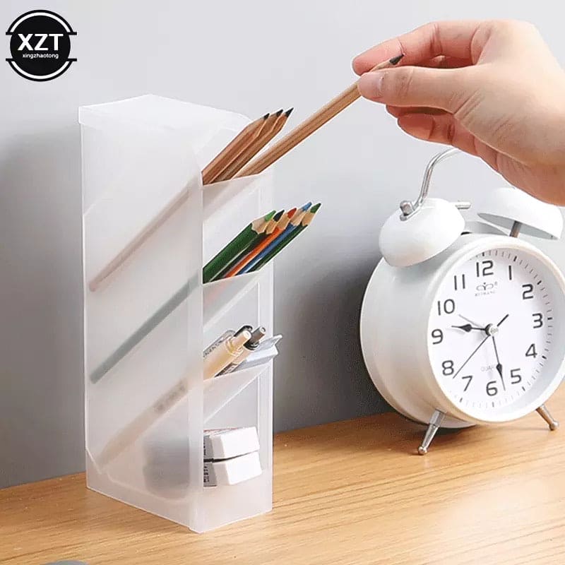 Plastic Pen Holder, Cosmetic Organizer Box, Storage Container Case Plastic Pen Holder, Cosmetic Organizer Box, Storage Container Case